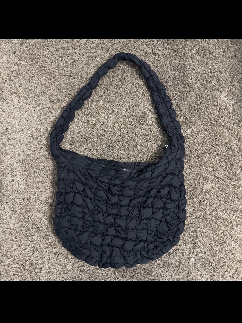 Black Puffer Bag